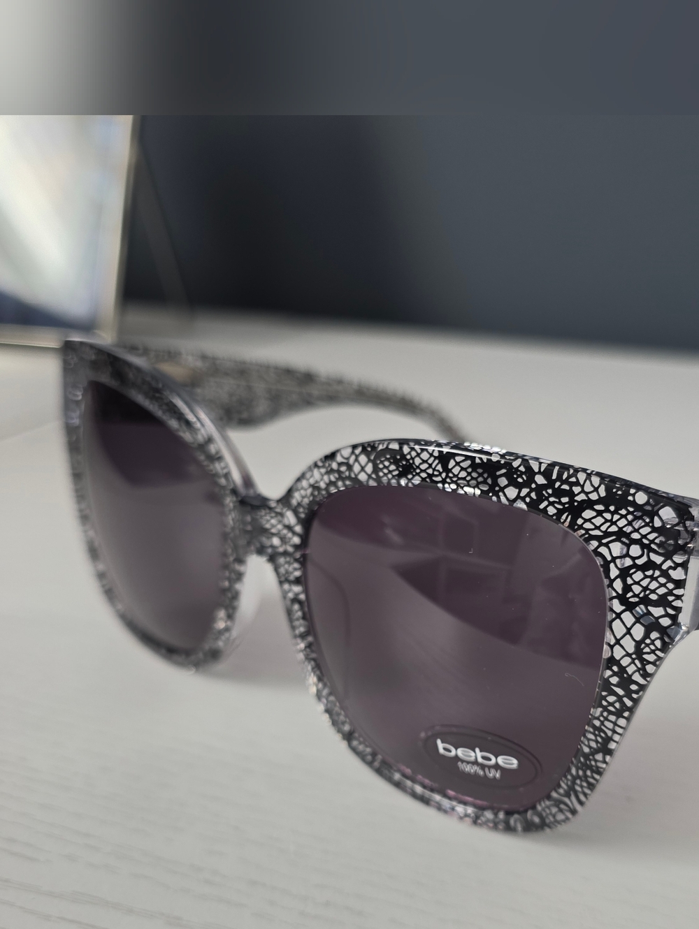 Bebe Lace-Pattern Sunglasses